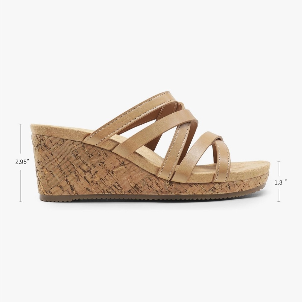 Dream Pairs Women's Beige Strappy Sandals - Picture 6 of 6